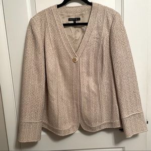 Lafayette 148 New York Cream Blazer
